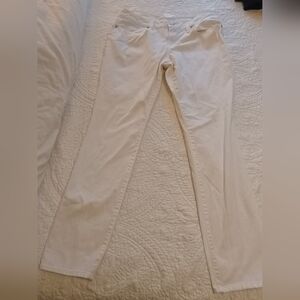 No Boundaries White Straight Leg, Stretchy White Jeans